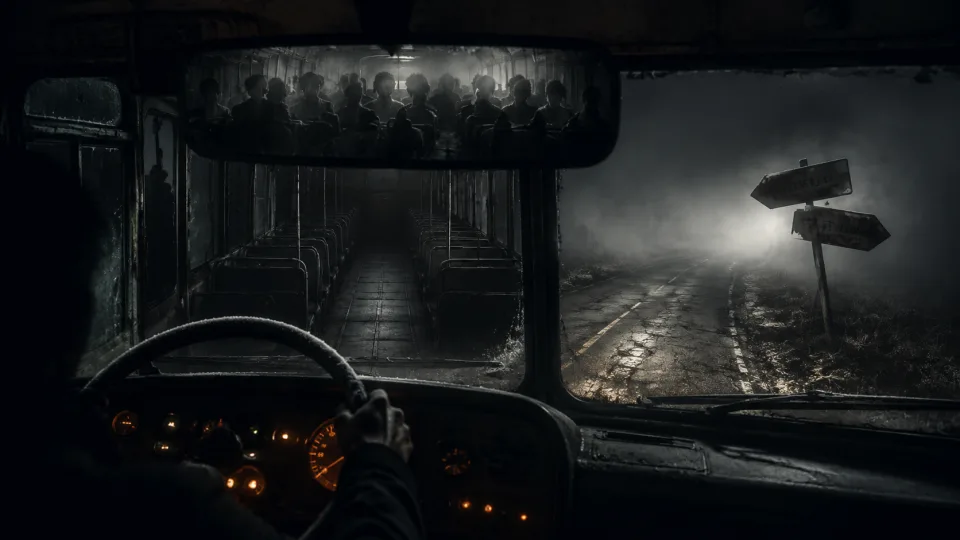 Misty Highway: I Have a Ghost Bus interactive survival story cover