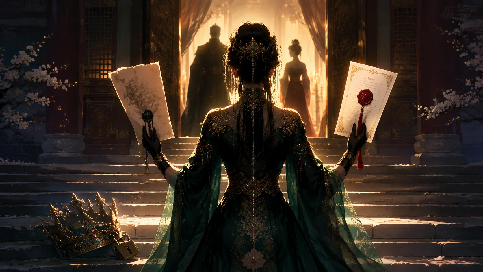 The Remarriage Edict of the Deposed Empress cover art for a 100-day survival story