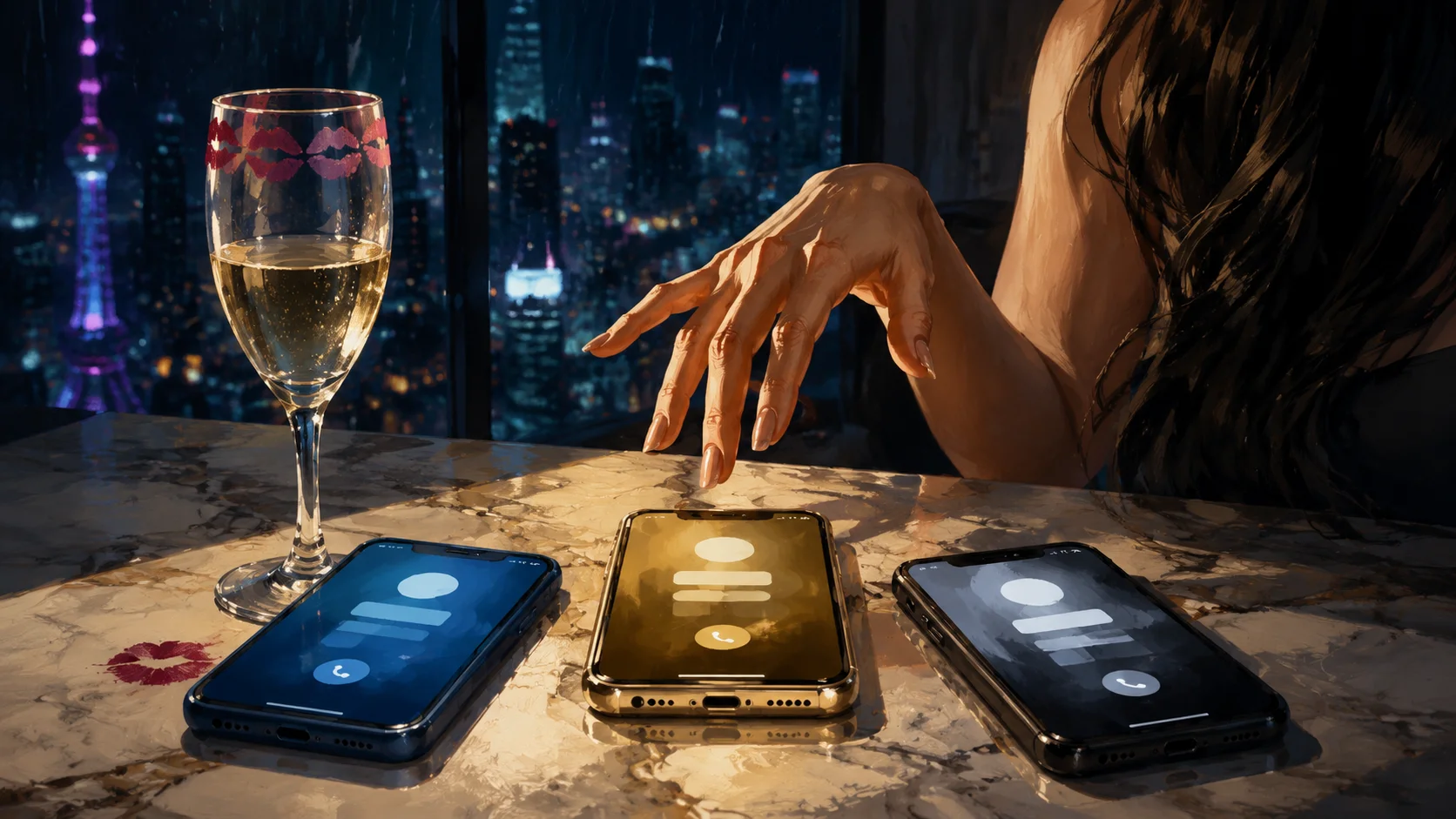 Three Phones cover art for a 100-day survival story